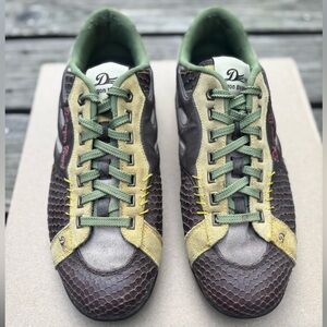 Men's Olive & Brown Lace-Up Sneakers